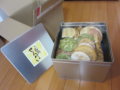 缶入り：田村米菓のこわれせんべい